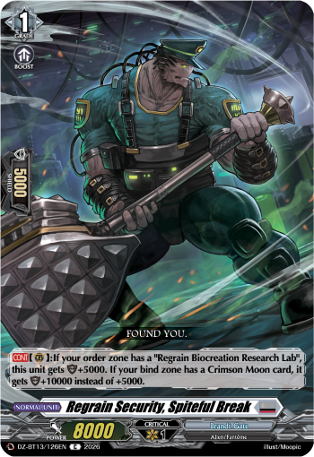 Regrain Security, Grudge Breaking