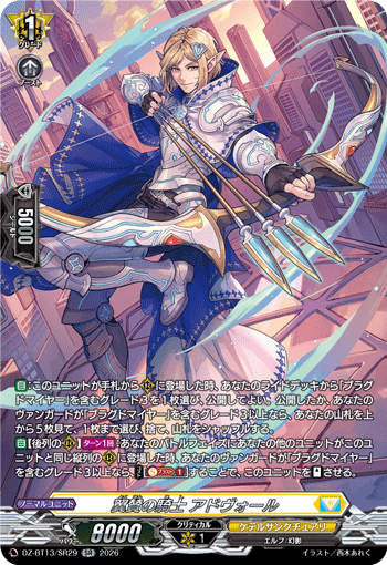 Knight of Countenance, Advole