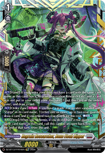 Regrain Researcher, Bone Flesh Ripper