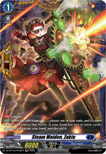 Steam Maiden, Zakutu