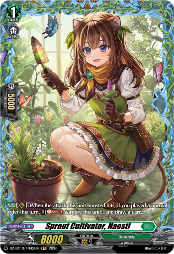 Nurturer of Fresh Shoots, Hasty