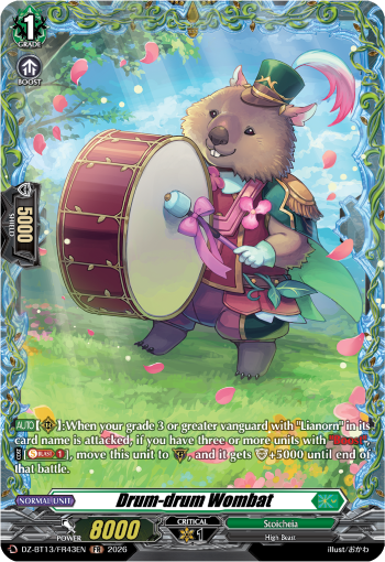 Drumming Wombat