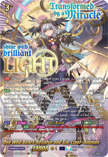 One Who Bears Resolve and Sin, Liael?Animus