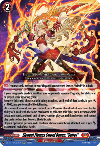 Elegant Flames Sword Dance "Sairei"