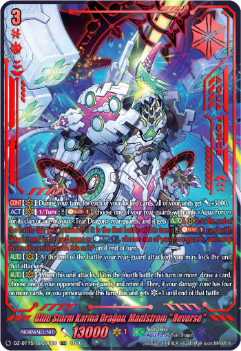 Blue Storm Karma Dragon, Maelstrom "Reverse"