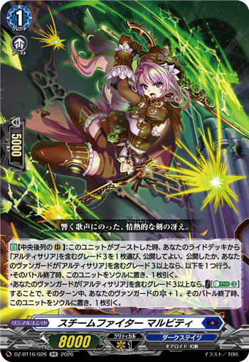 Steam Fighter, Malviti