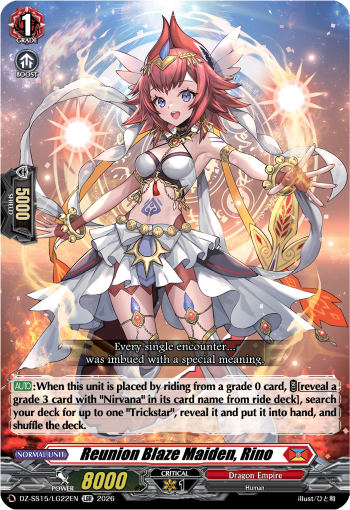 Reunion Blaze Maiden, Rino