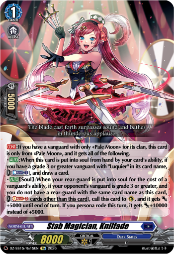 Stab Magician, Nilfade