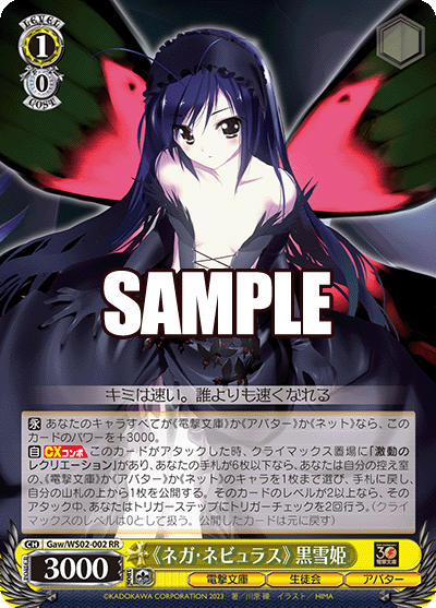 (RR) 1/0 Kurouyukihime (Dengeki Bunko/Student Council/Avatar)